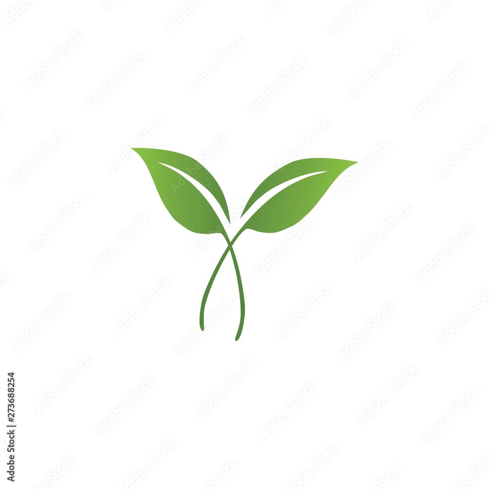 Logos of green Tree leaf ecology Logos of green Tree leaf ecology