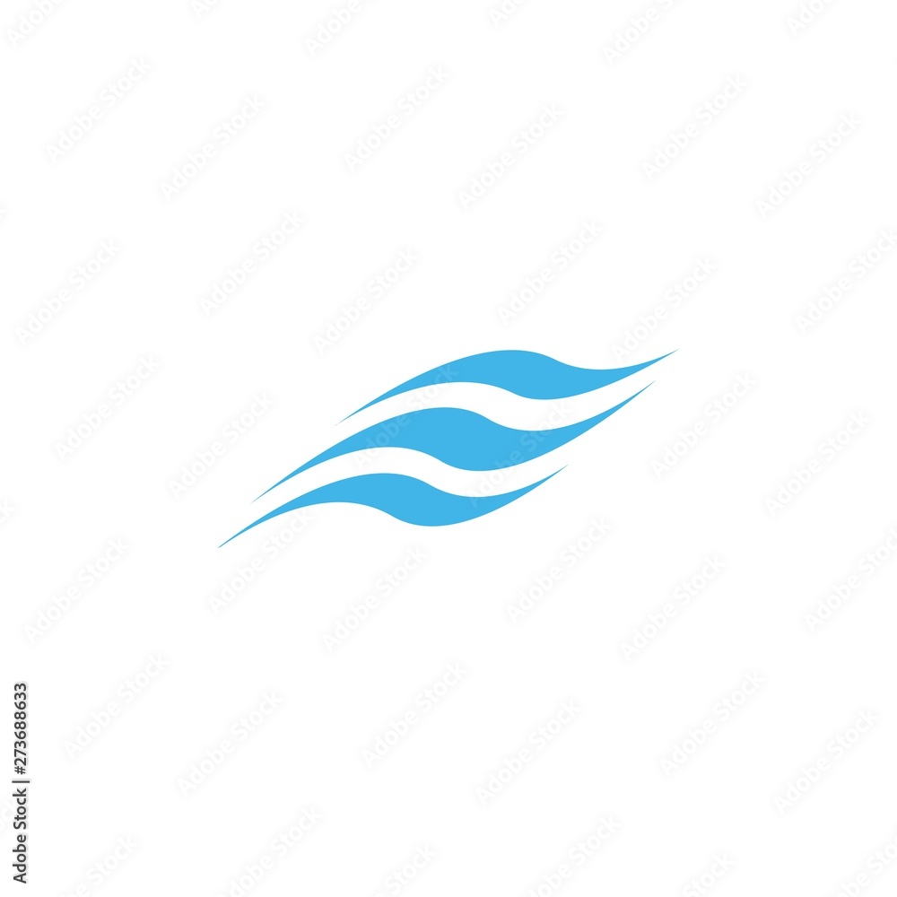Water wave icon vector Water wave icon vector