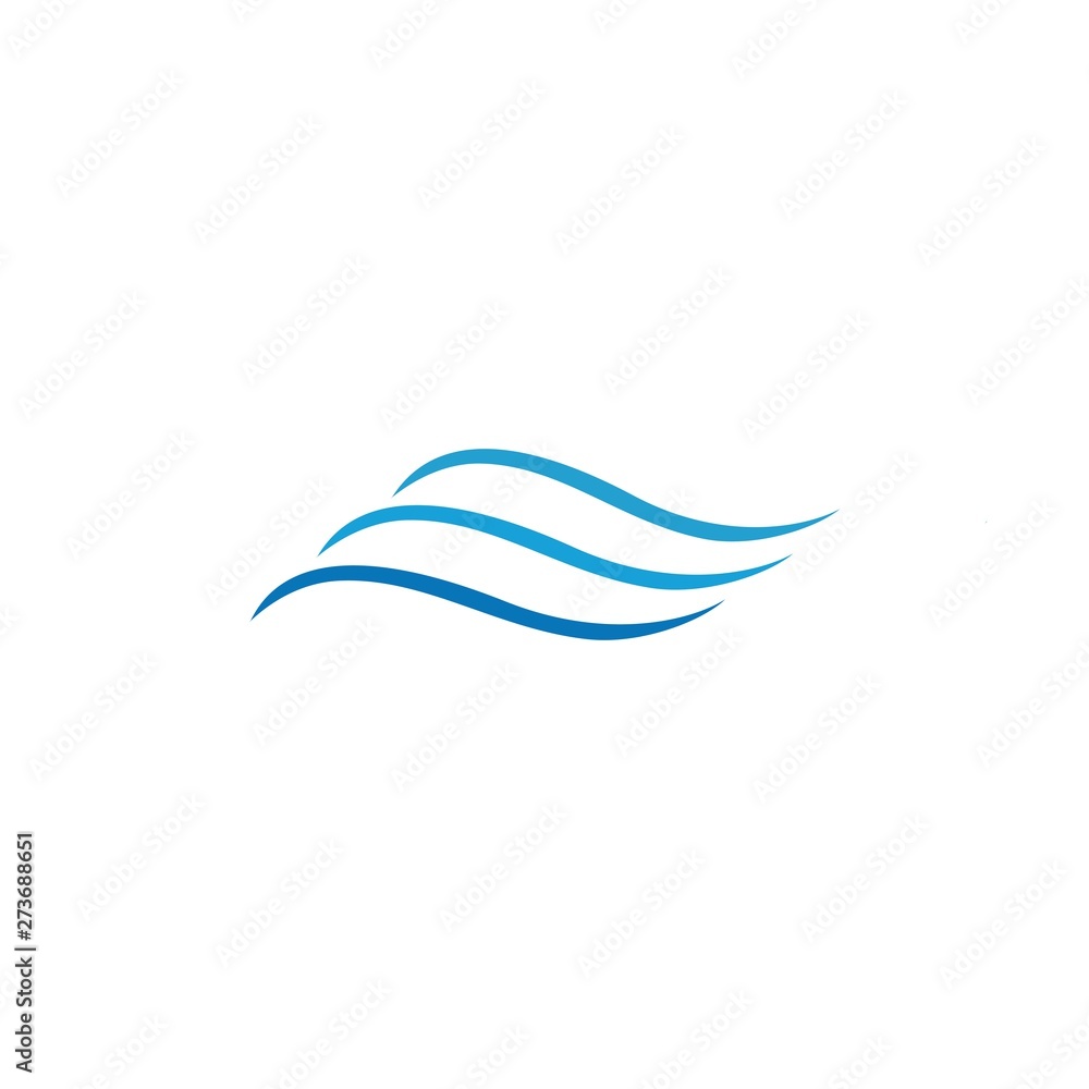 Water wave icon vector Water wave icon vector