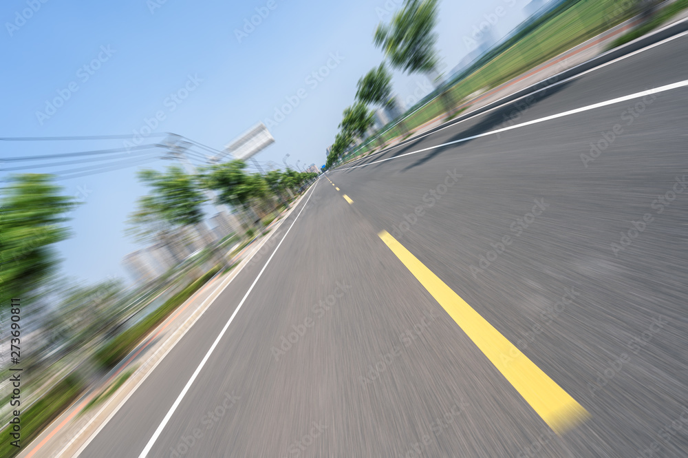 Fototapeta premium car on the road