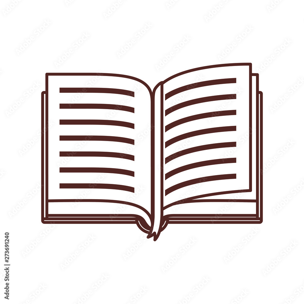 Group of books and banner pennant design Group of books and banner pennant design