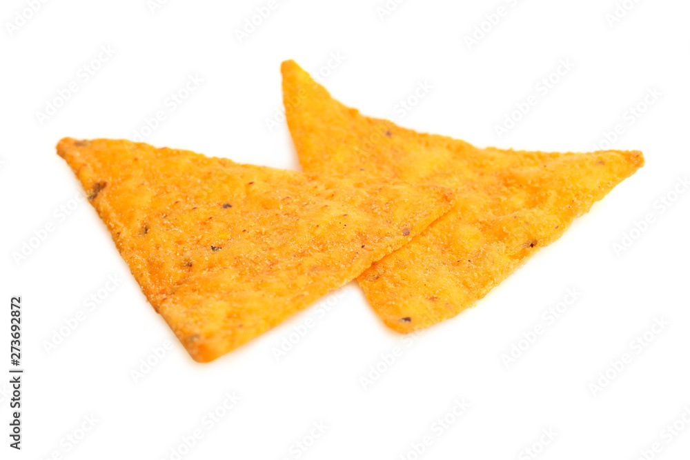 Fototapeta premium Two crispy nachos