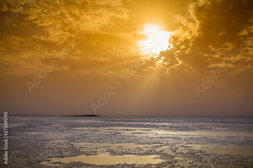 Salt Flats in Afar Region of the Danakil Depression