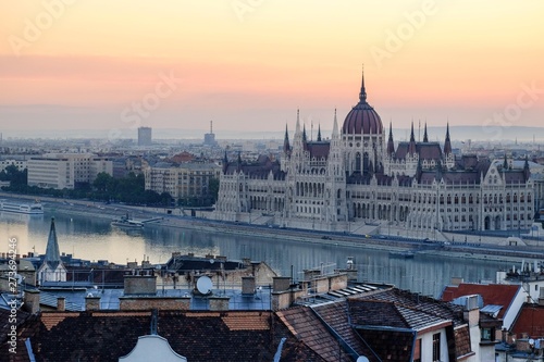 Photography hungarian parliament in budapest