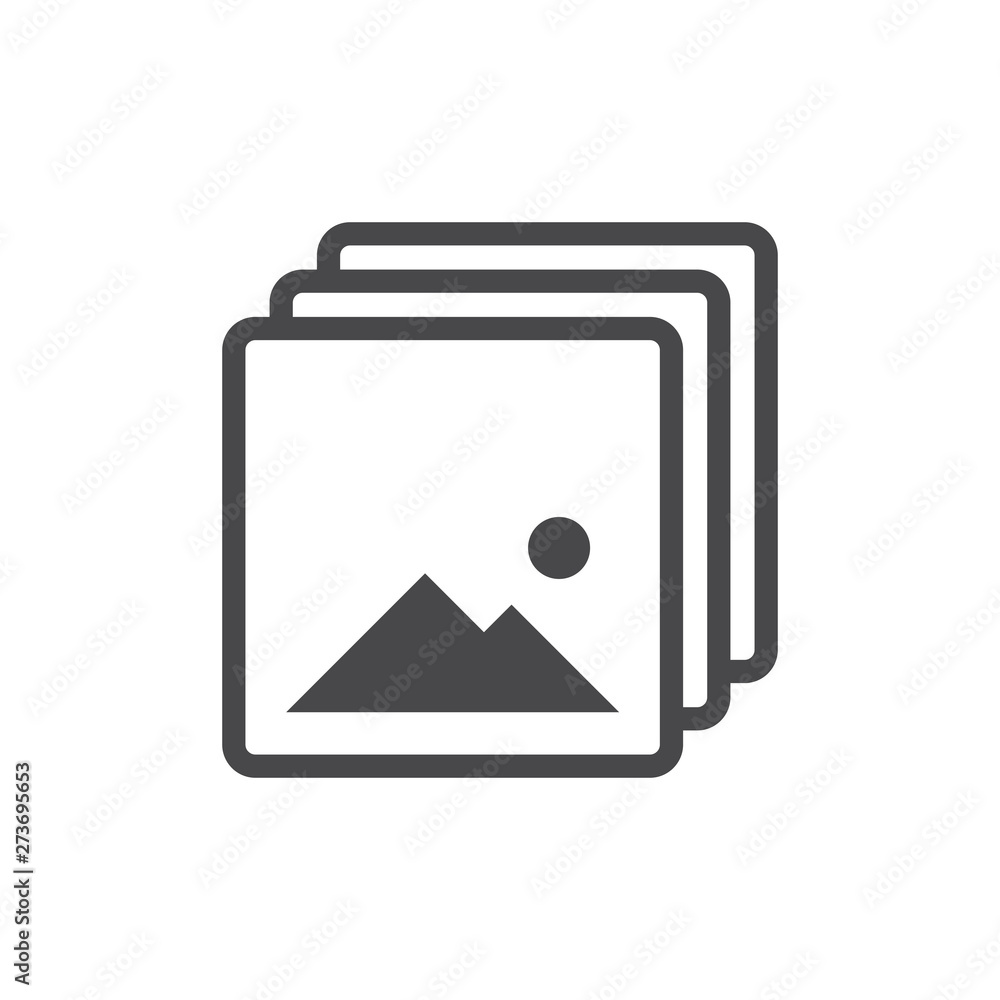 Picture icon vector grey. photo gallery icon vector Picture icon vector grey. photo gallery icon vector