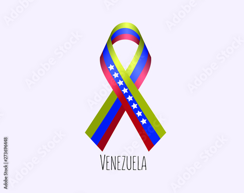 Venezuela Mourning Ribbon Flag