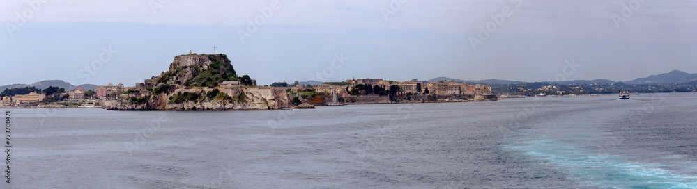 Island of Corfu. View of the fortress(Greece)