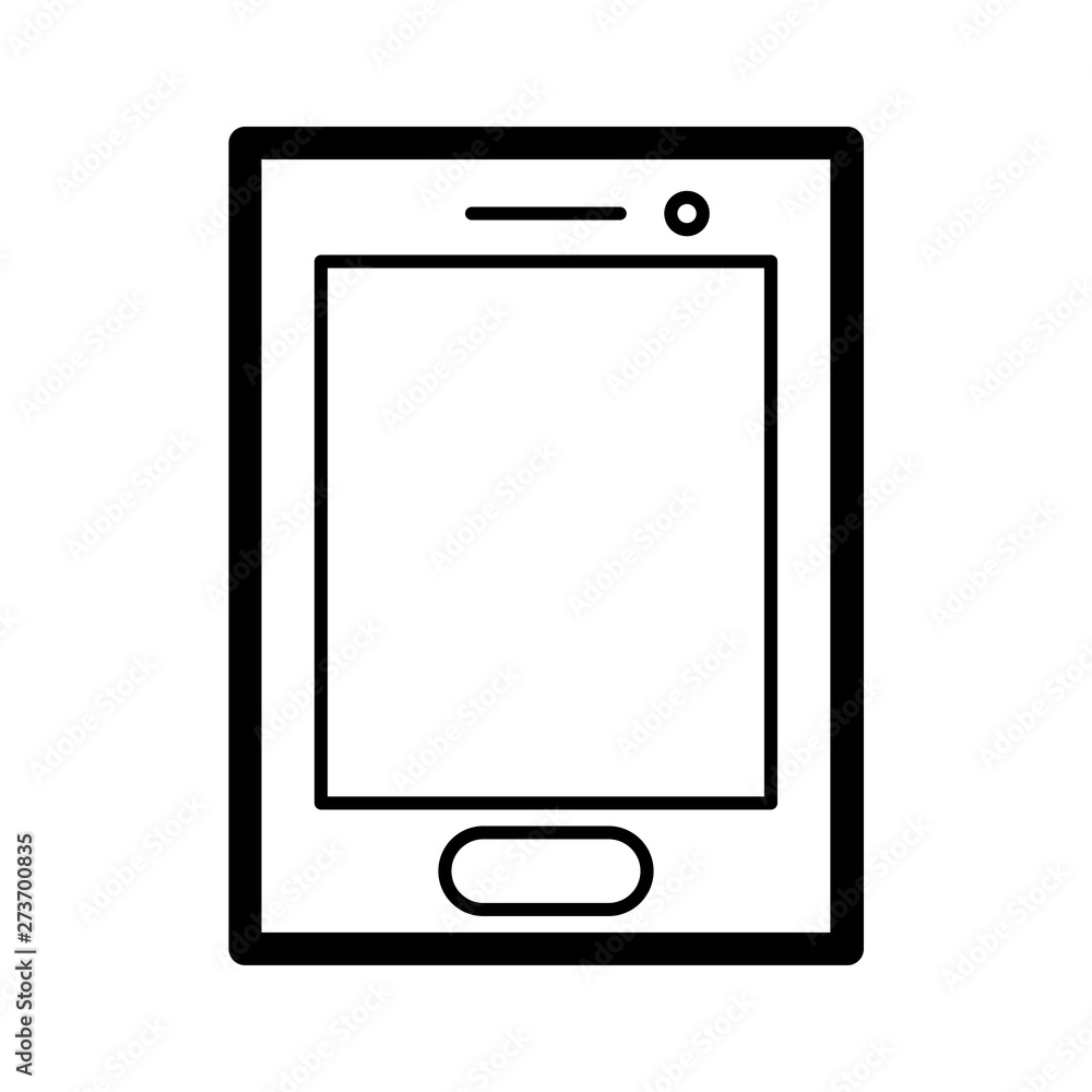 Outline drawing modern smartphone. Elegant line style design. Outline drawing modern smartphone. Elegant line style design.
