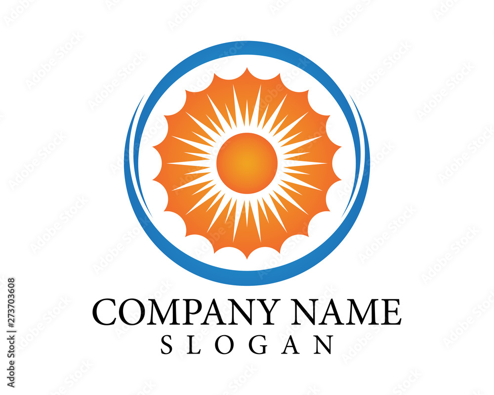 Fototapeta premium Sun Vector illustration Icon Logo Template design