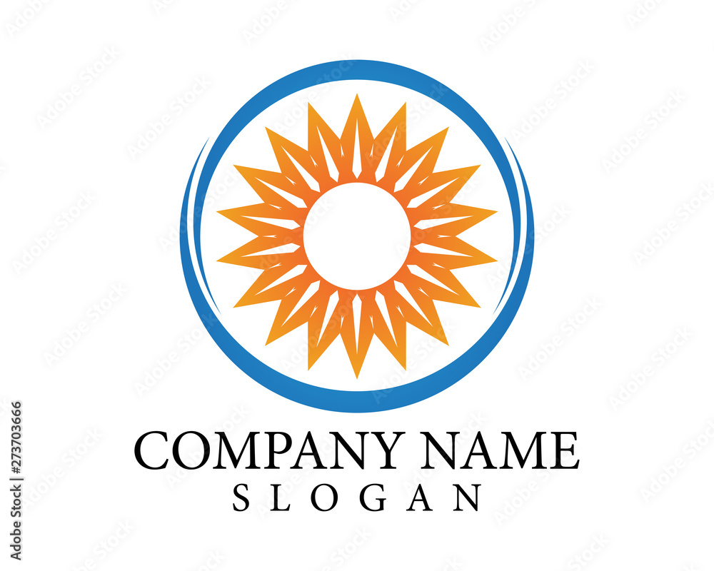 Fototapeta premium Sun Vector illustration Icon Logo Template design