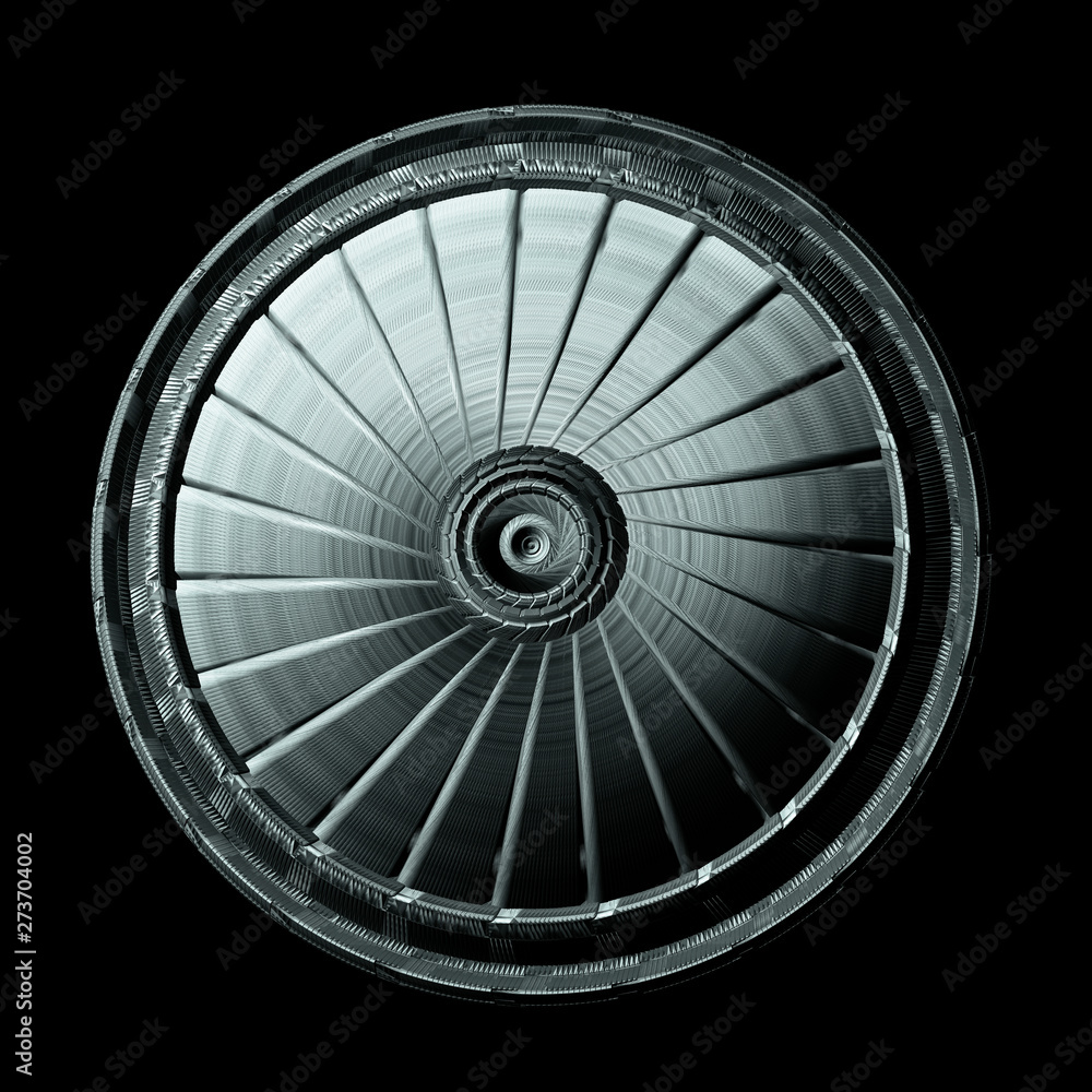Industrial Steel Round Plate Isolated On Black Background Industrial Steel Round Plate Isolated On Black Background