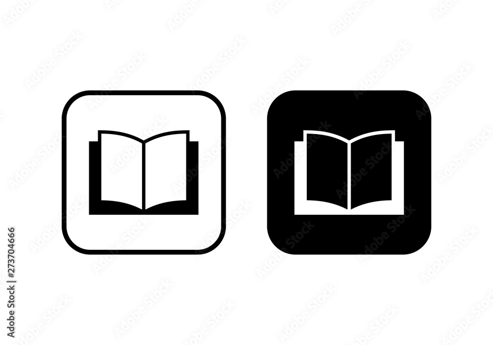 Book icon vector. Book icon isolated Book icon vector. Book icon isolated