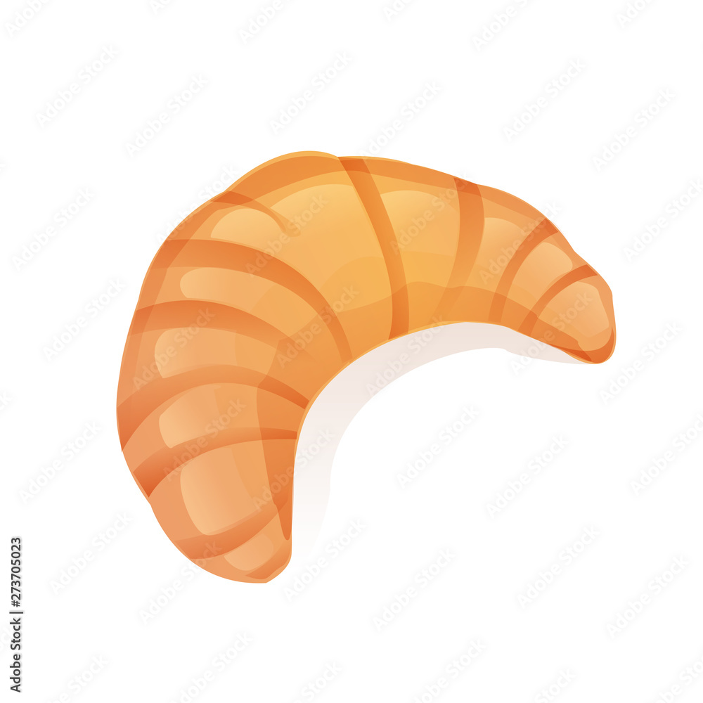croissant illustration isolated on white background croissant illustration isolated on white background