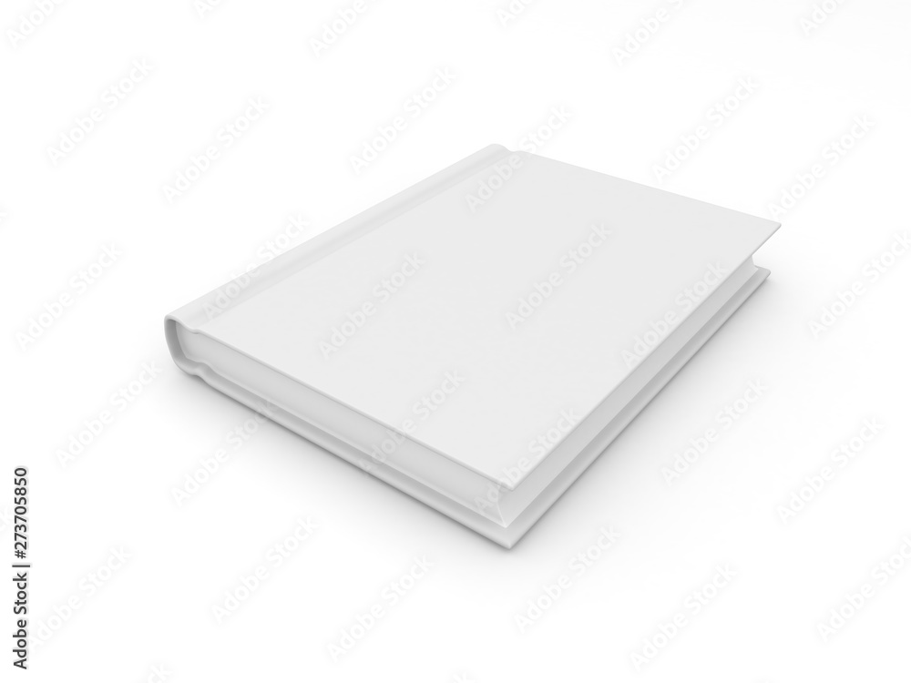 Layout book with cover on white background. 3d render illustration. Layout book with cover on white background. 3d render illustration.