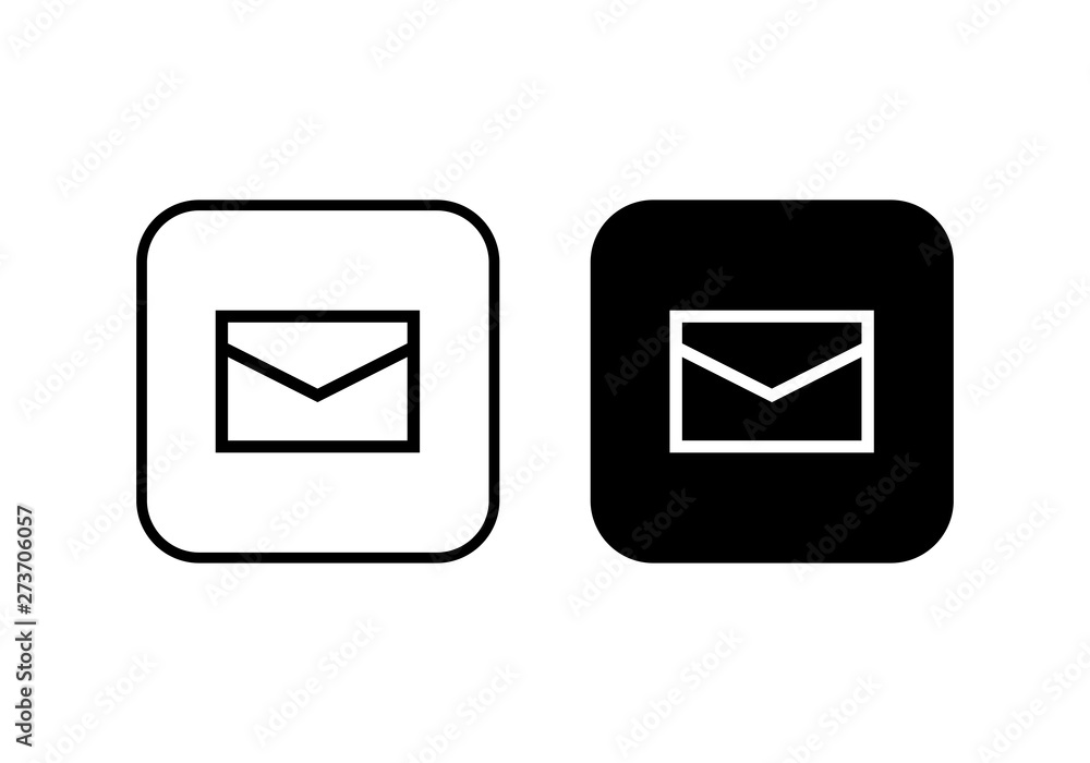 Mail icon vector. E-mail icon. Envelope illustration. Message Mail icon vector. E-mail icon. Envelope illustration. Message