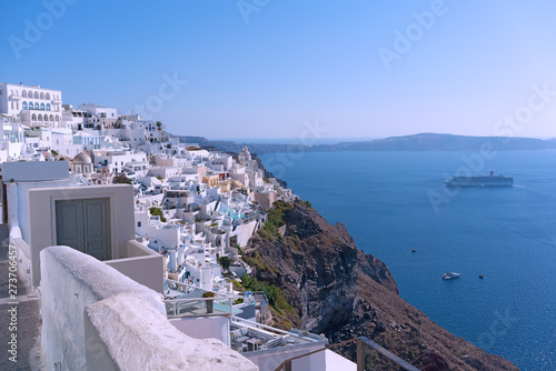 Santorini Island in the morning, Greece