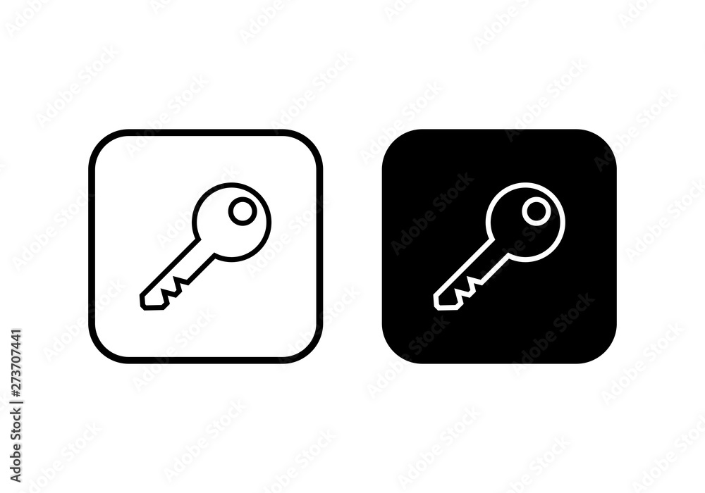Key icon vector. Key vector icon. Key symbol for web site design Key icon vector. Key vector icon. Key symbol for web site design