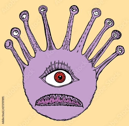 Vector image of a fabulous magic eye