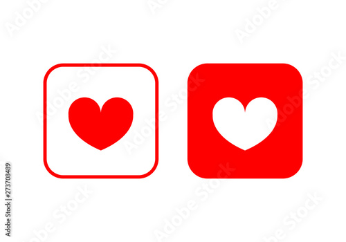 Heart icon vector. Heart vector icon. Like icon vector