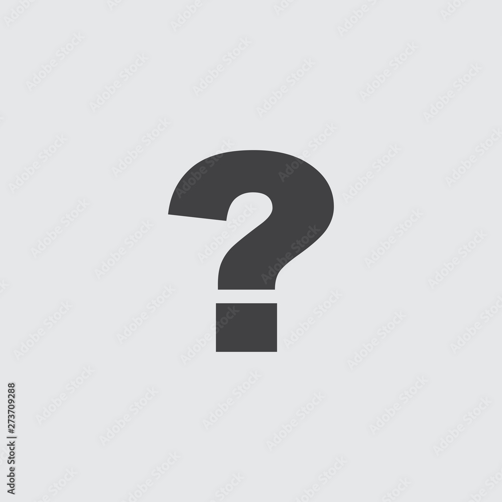 Question mark icon in a flat design in black color. Vector illustration eps10 Question mark icon in a flat design in black color. Vector illustration eps10