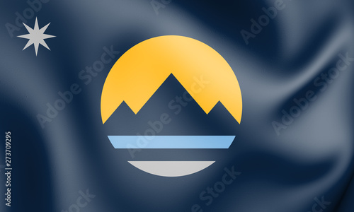 3D Flag of Reno (Nevada), USA photo