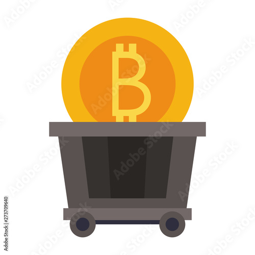 Bitcoin cryptocurrency digital money symbol