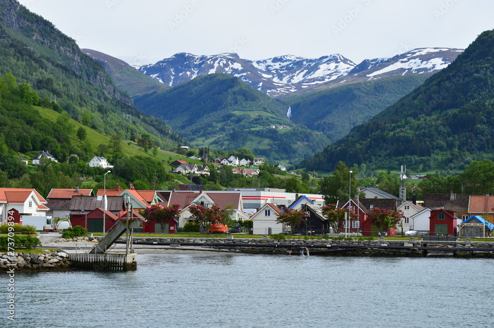 Norwegian mountains and fiords