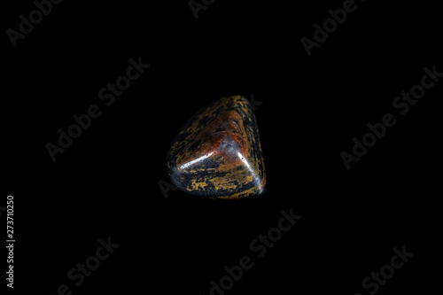 Iron Tiger Eye Mineral on Black