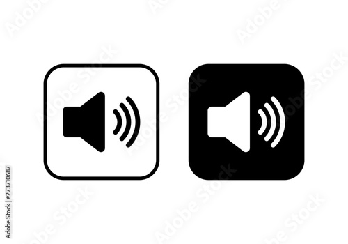 Wallpaper Mural Speaker icon vector. Volume icon. Loudspeaker icon vector. volume button Torontodigital.ca