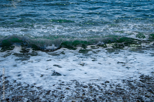 waves on the beach