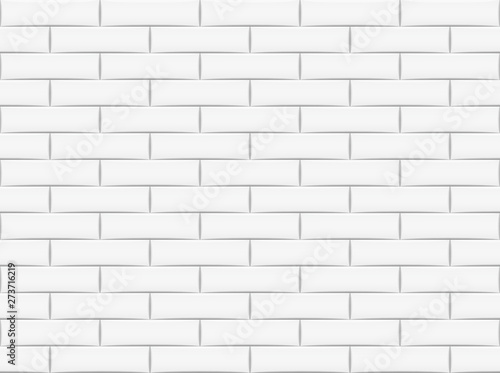 Ceramic brick tile wall. Vector illustration. Eps 10