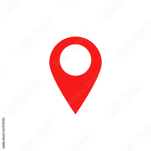 Map pointer icon. GPS location symbol. Vector illustration