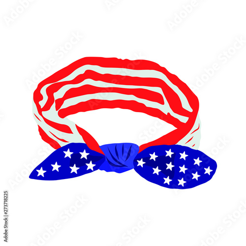 Silk Scarf patriotic National Flag.