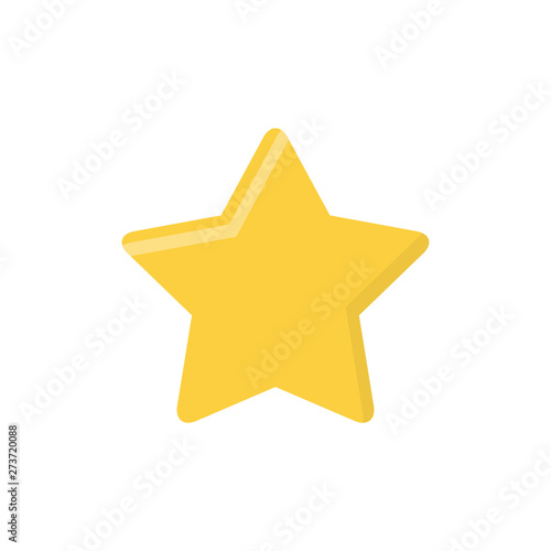Star icon in a flat design. Vector illustration