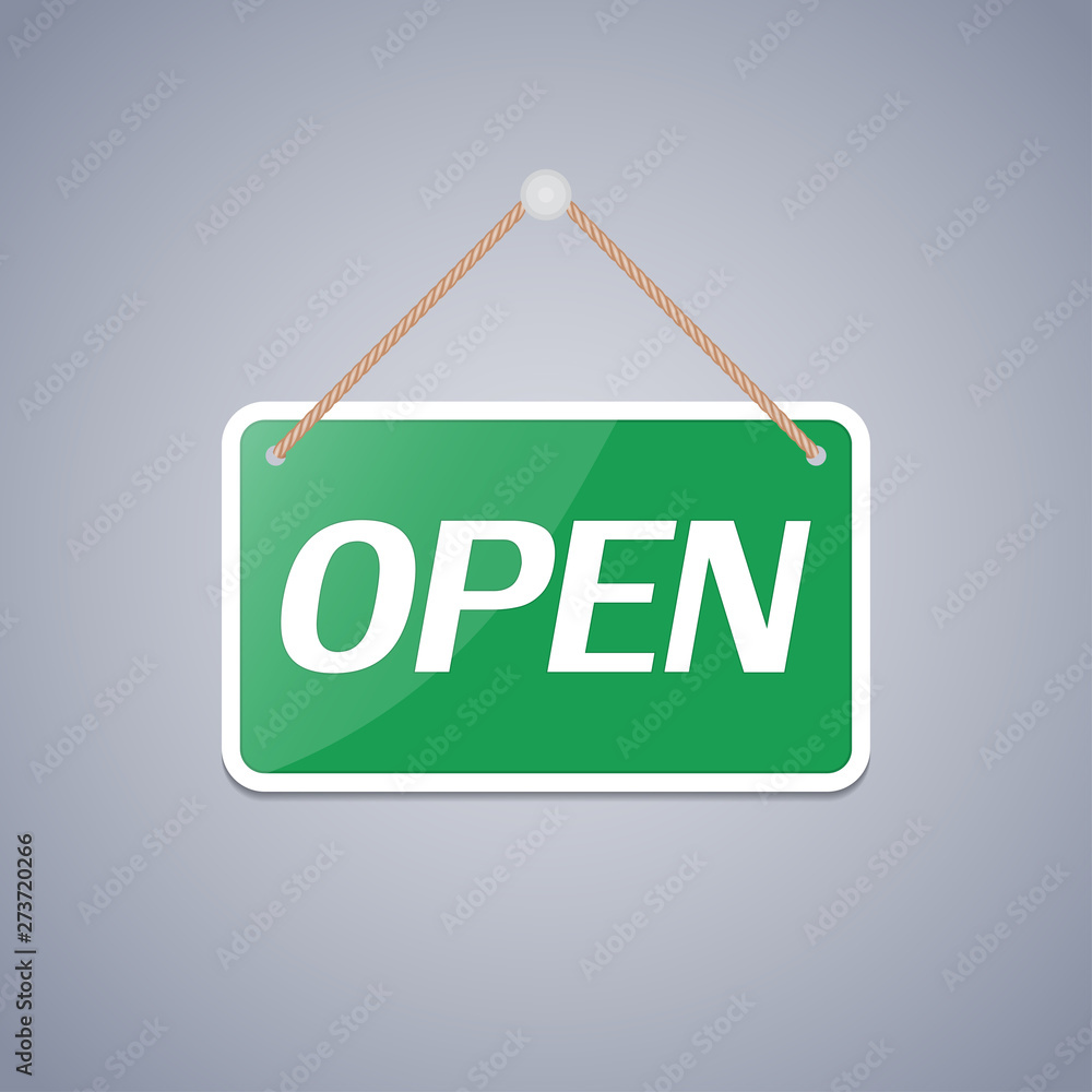Business sign Open for design. Vector illustration Business sign Open for design. Vector illustration