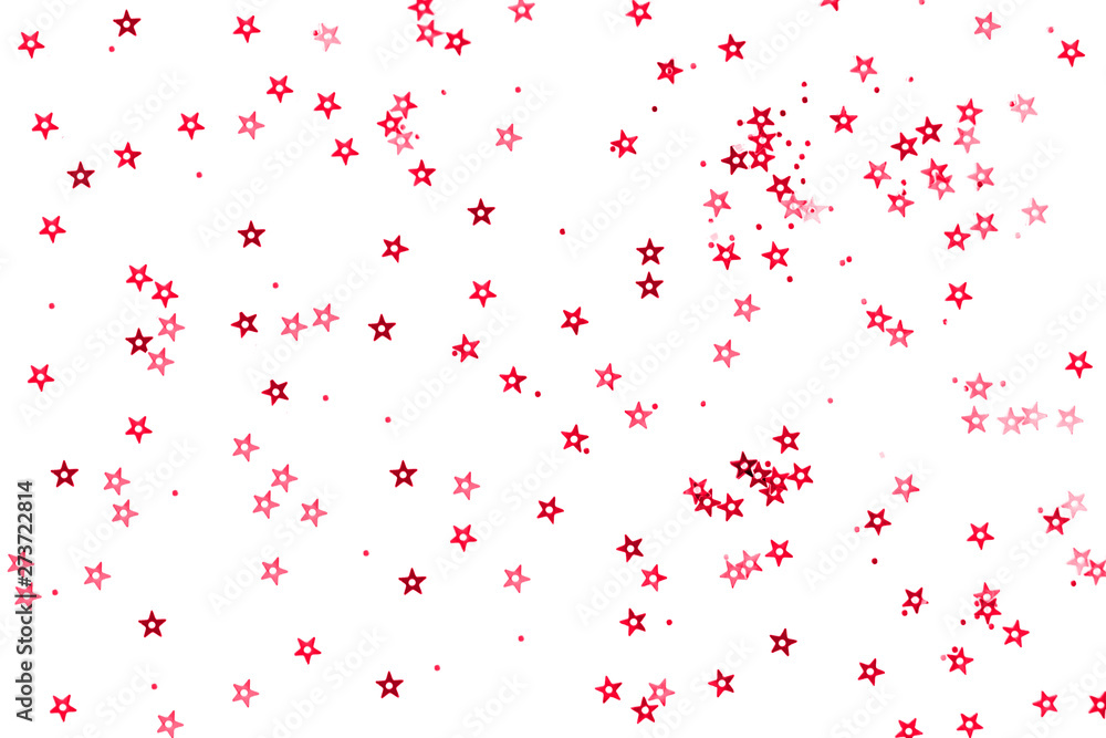 Obraz premium Bunch of Pink stars on white background.