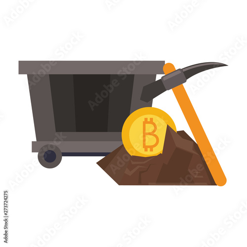 Bitcoin cryptocurrency digital money symbols