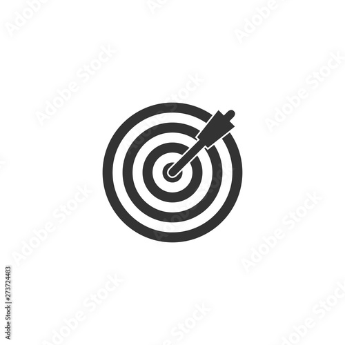 Target icon in simple design. Vector illustration