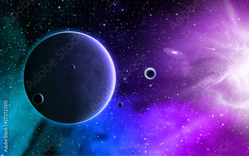 Fototapeta Naklejka Na Ścianę i Meble -  Universe Exoplanet