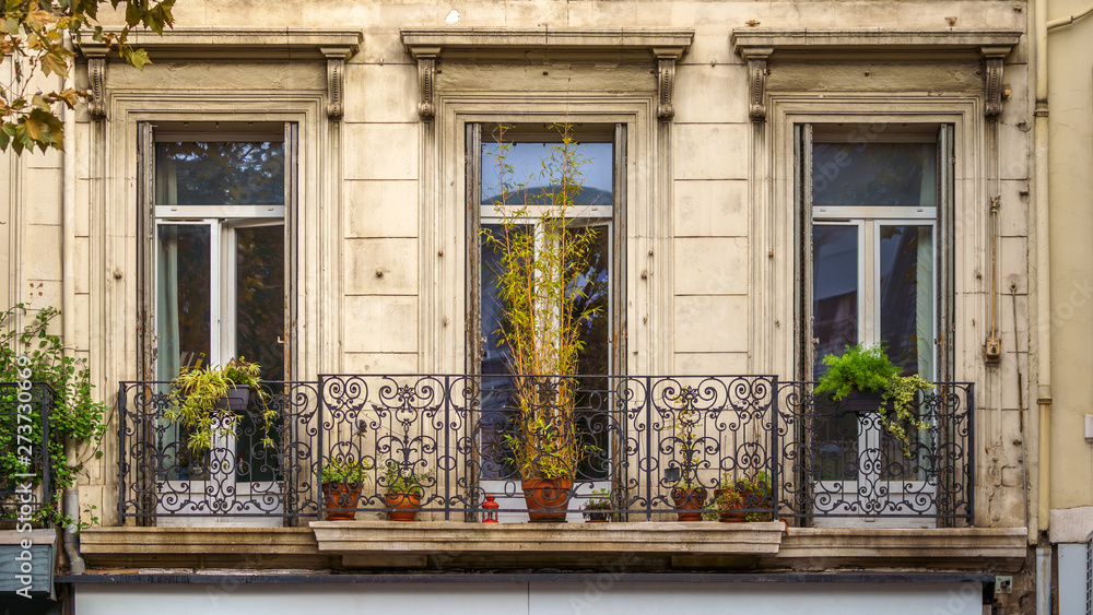 Traditional French Haussmann architecture and residential building in Marseille, France. Traditional French Haussmann architecture and residential building in Marseille, France.