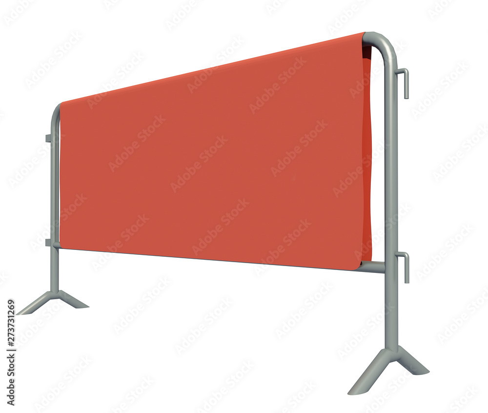 Obraz premium 3D illustration of Mobile Security fence isolated