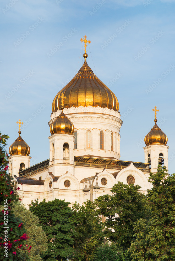 Moscow Russia. Orthodox cathedral Christ the savour.