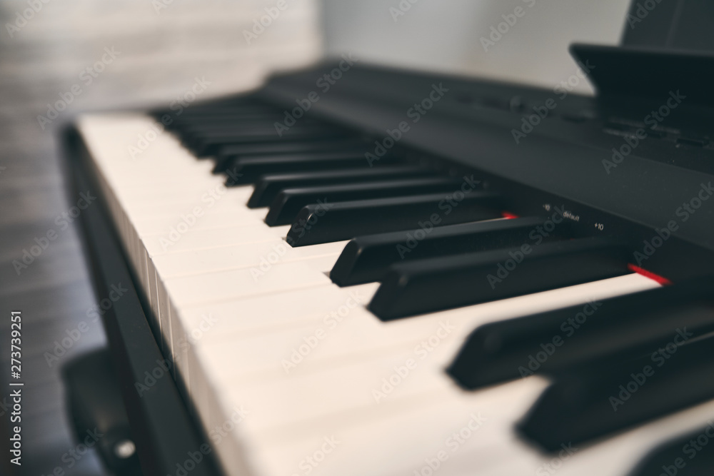 Piano keyboard close up Piano keyboard close up