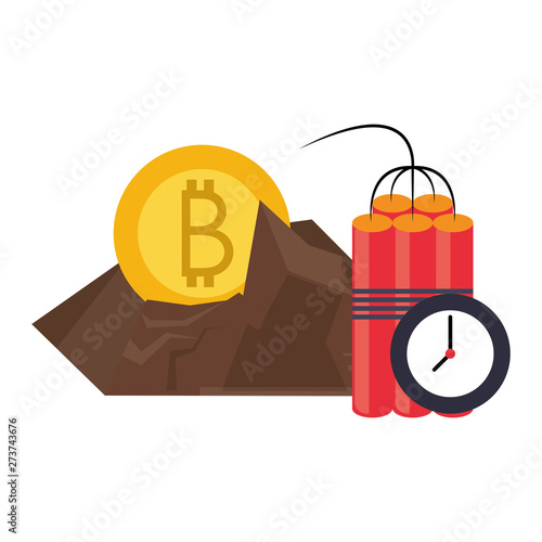 Bitcoin cryptocurrency digital money symbols