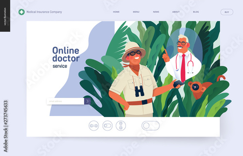 Medical insurance template - online doctor service