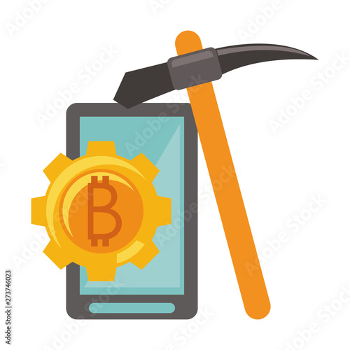 Bitcoin cryptocurrency digital money symbols