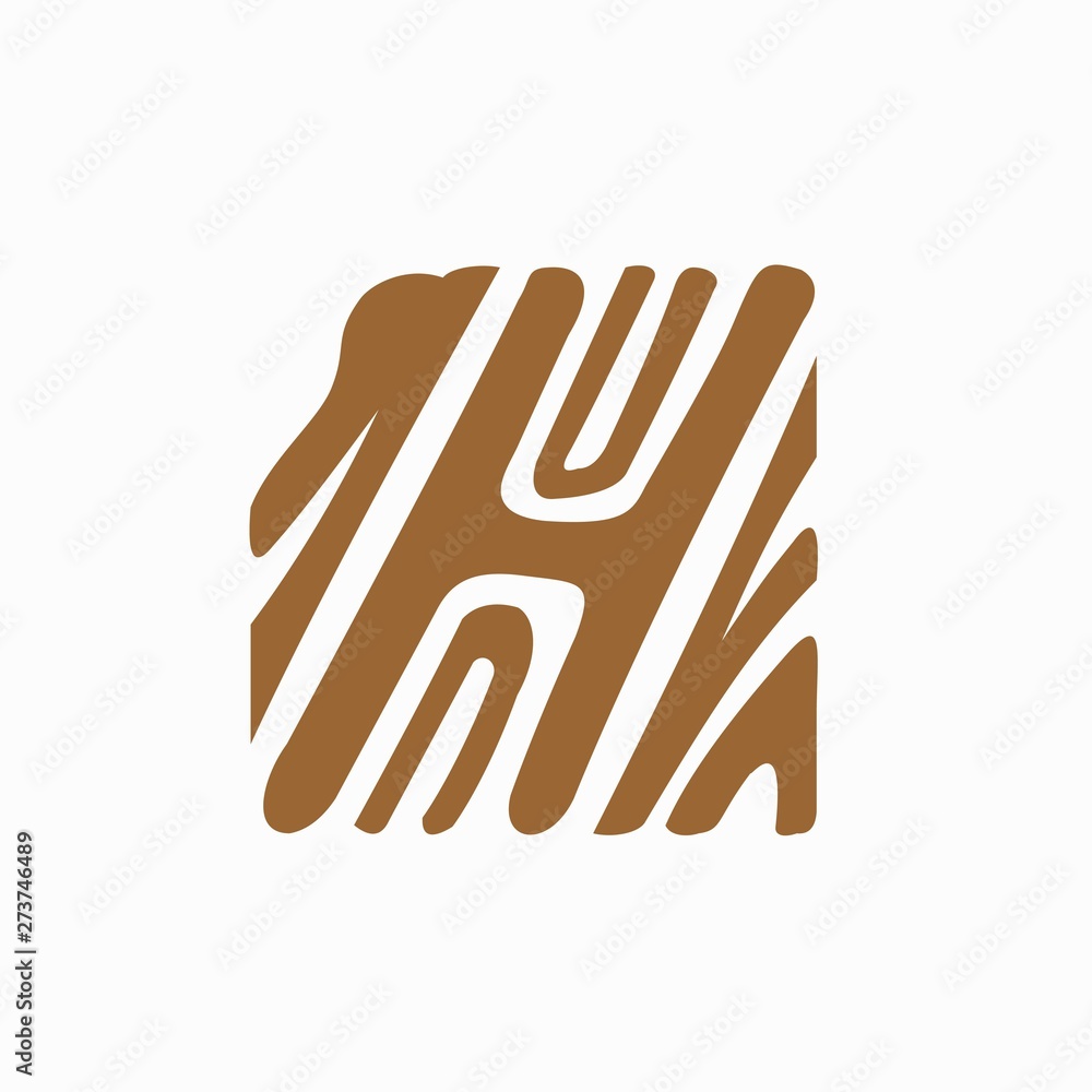 letter H which forms a wood letter H which forms a wood