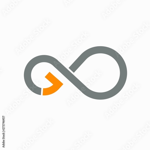 letter G which forms the infinity symbol