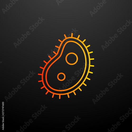 microbe nolan icon. Elements of bacteria set. Simple icon for websites, web design, mobile app, info graphics