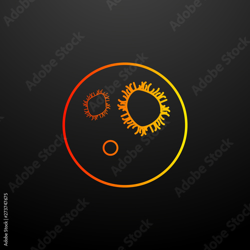bacteria in vitro nolan icon. Elements of bacteria set. Simple icon for websites, web design, mobile app, info graphics